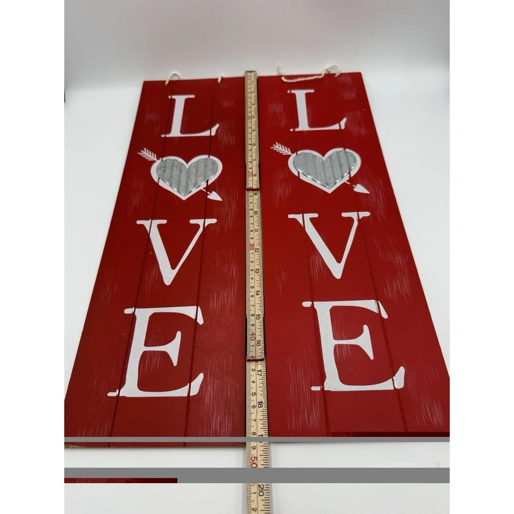 Valentine's Day Heart Door Decor Wall Hanging Sign 6